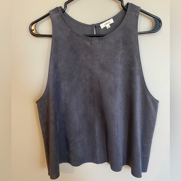Aritzia Wilfred Ultrasuede Octave Crop Size L - Picture 2 of 9